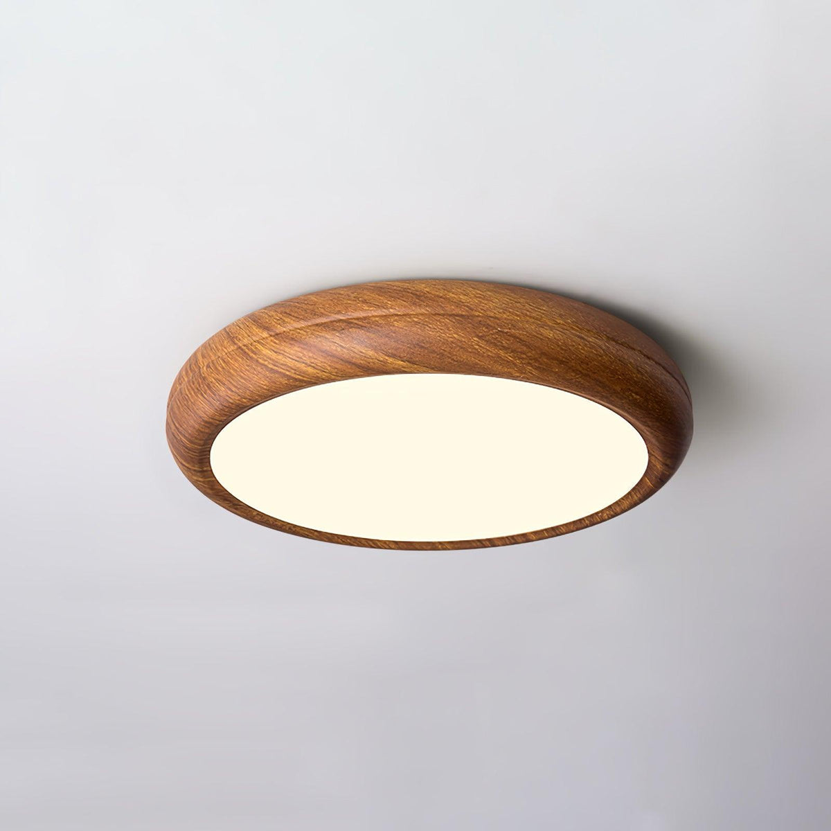 Grena Motif Bois  Plafonnier Led  Rond