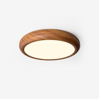 Grena Motif Bois  Plafonnier Led  Rond