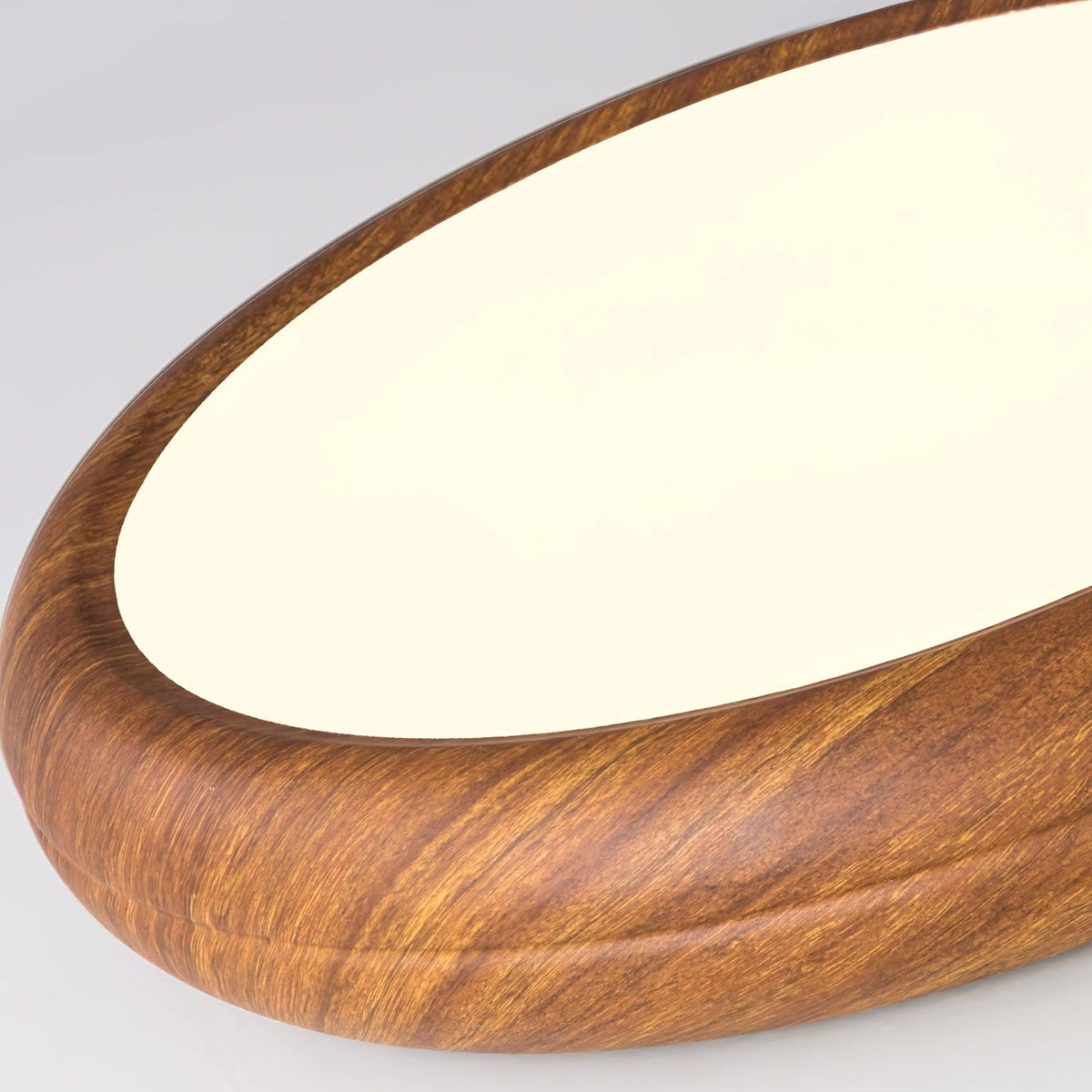 Elda Wood Wood Grain Round Ceiling Light-Neutral Decor