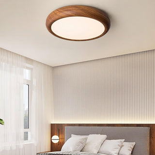 Grena Motif Bois  Plafonnier Led  Rond