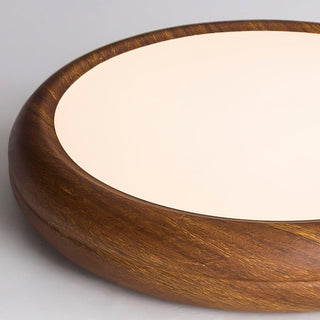 Grena Motif Bois  Plafonnier Led  Rond