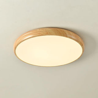 Grena Motif Bois  Plafonnier Led  Rond