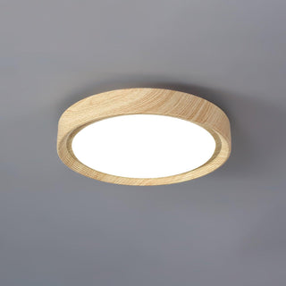 Grena Motif Bois  Plafonnier Led  Rond