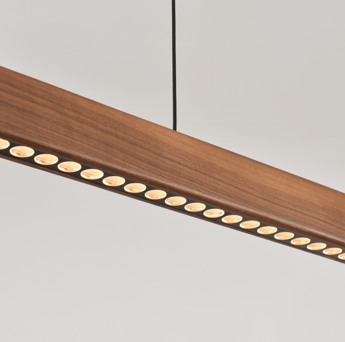 Wood Linear LED Pendant Light-Neutral Decor