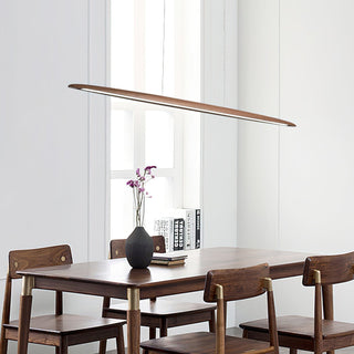 Zing Suspension Bois Noyer Minimaliste-Luire