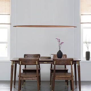 Zing Suspension Bois Noyer Minimaliste-Luire