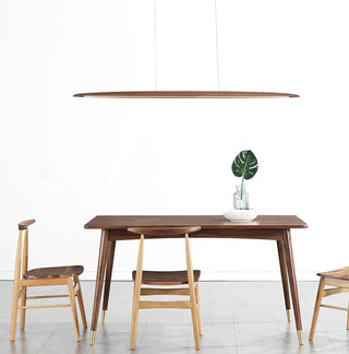 Zing Suspension Bois Noyer Minimaliste-Luire