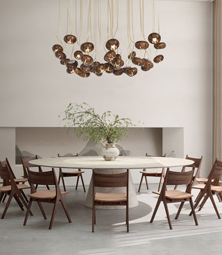 Zasorir Suspension Sculpturale en Marbre Cluster