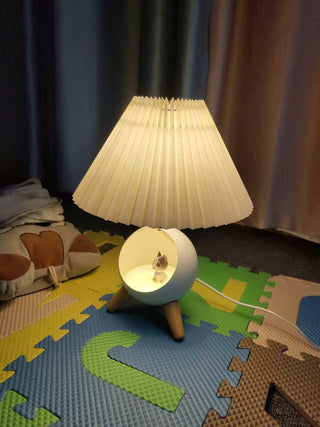 Hazelle Lampe de Table en Tissu Moderne