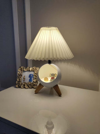 Hazelle Lampe de Table en Tissu Moderne