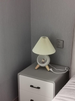 Hazelle Lampe de Table en Tissu Moderne