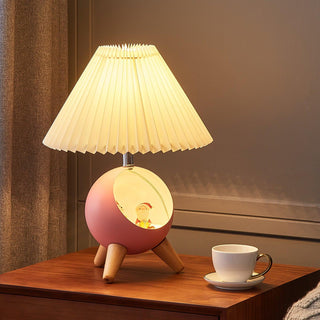 Hazelle Lampe de Table en Tissu Moderne
