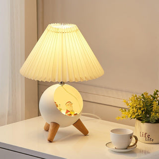 Hazelle Lampe de Table en Tissu Moderne