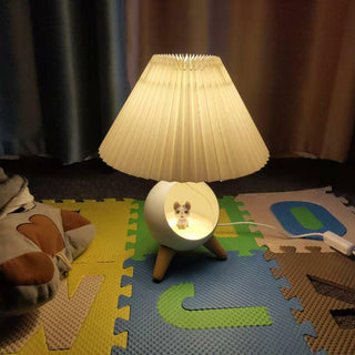 Hazelle Lampe de Table en Tissu Moderne