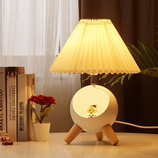 Hazelle Lampe de Table en Tissu Moderne