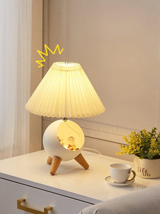 Hazelle Lampe de Table en Tissu Moderne