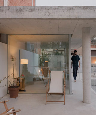 Jex Lampadaire en Bois Et Tissu