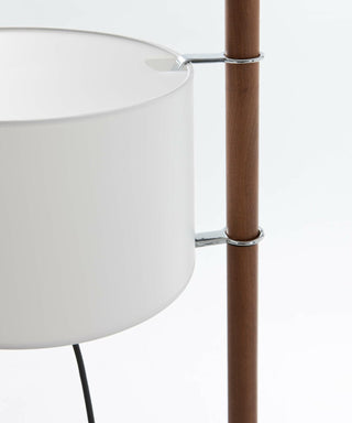 Jex Lampadaire en Bois Et Tissu