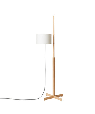 Jex Lampadaire en Bois Et Tissu
