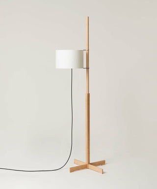 Jex Lampadaire en Bois Et Tissu