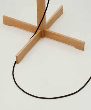 Jex Lampadaire en Bois Et Tissu