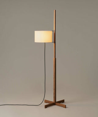 Jex Lampadaire en Bois Et Tissu