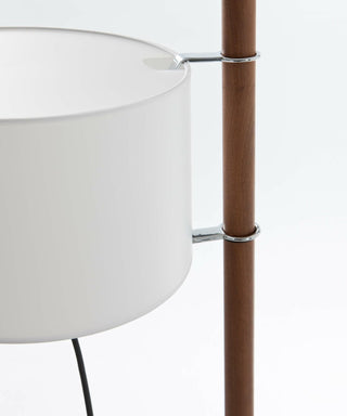 Jex Lampadaire en Bois Et Tissu