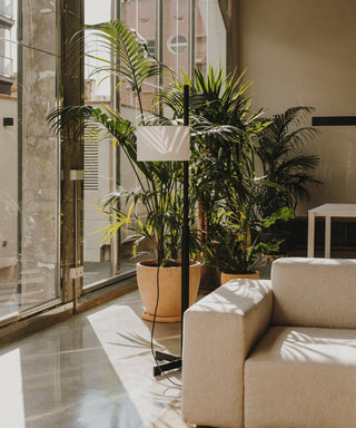 Jex Lampadaire en Bois Et Tissu