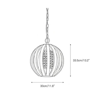 Sylaette Suspension en Bois Globe
