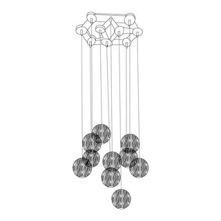 Ulvararis Suspension en bois Nordic Orb Sphere Cluster-Luire
