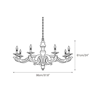 Vovynan Lustre Colonne Romaine Bois Luxe