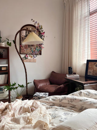 Nadia Lampadaire en Bois Moderne