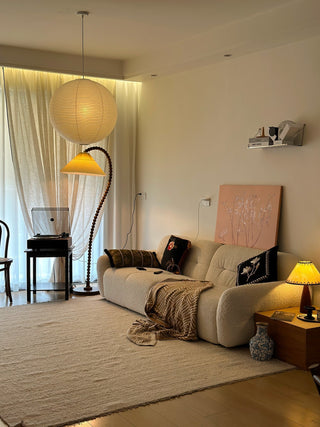 Nadia Lampadaire en Bois Moderne
