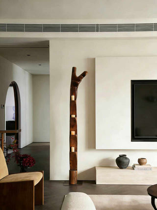 Wooden Branch Candle Tower-Neutral Decor