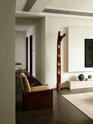 Wooden Branch Candle Tower-Neutral Decor