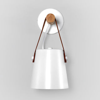 Solarese Applique en bois et cuir