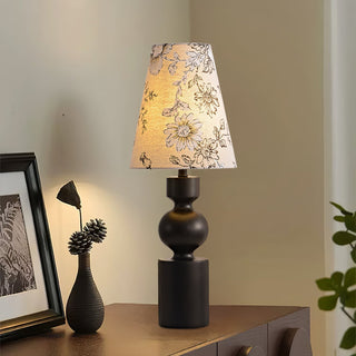 Thorne Vintage Lampe de Table en Bois Noyer