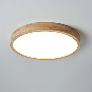 Lustra Lumière Plafonnière Géométrique en Bois LED-Luire