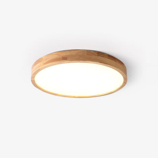 Lustra Lumière Plafonnière Géométrique en Bois LED-Luire