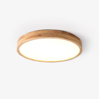 Lustra Lumière Plafonnière Géométrique en Bois LED-Luire