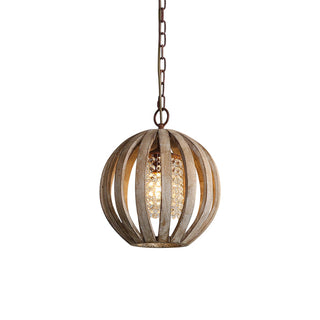 Sylaette Suspension en Bois Globe