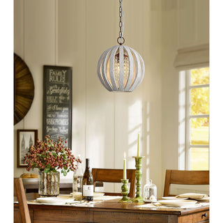 Sylaette Suspension en Bois Globe