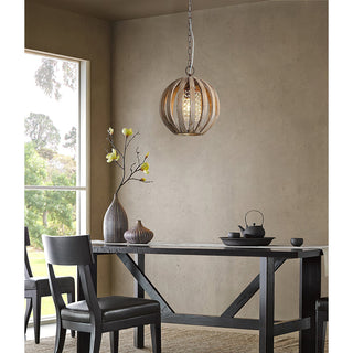 Sylaette Suspension en Bois Globe