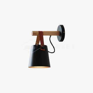 Solarese Applique en bois et cuir