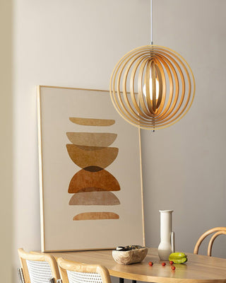 Spira Suspension en Bois Organique-Luire