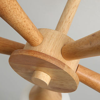 Lustra Lustre Globe en Bois Rétro