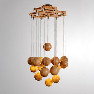 Ulvararis Suspension en bois Nordic Orb Sphere Cluster-Luire
