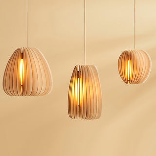 Vovene Élégance Unique Sphère Bois Suspension
