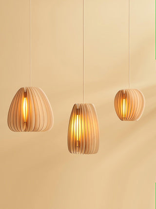 Vovene Élégance Unique Sphère Bois Suspension