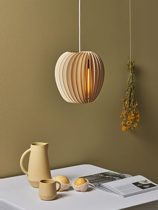 Vovene Élégance Unique Sphère Bois Suspension